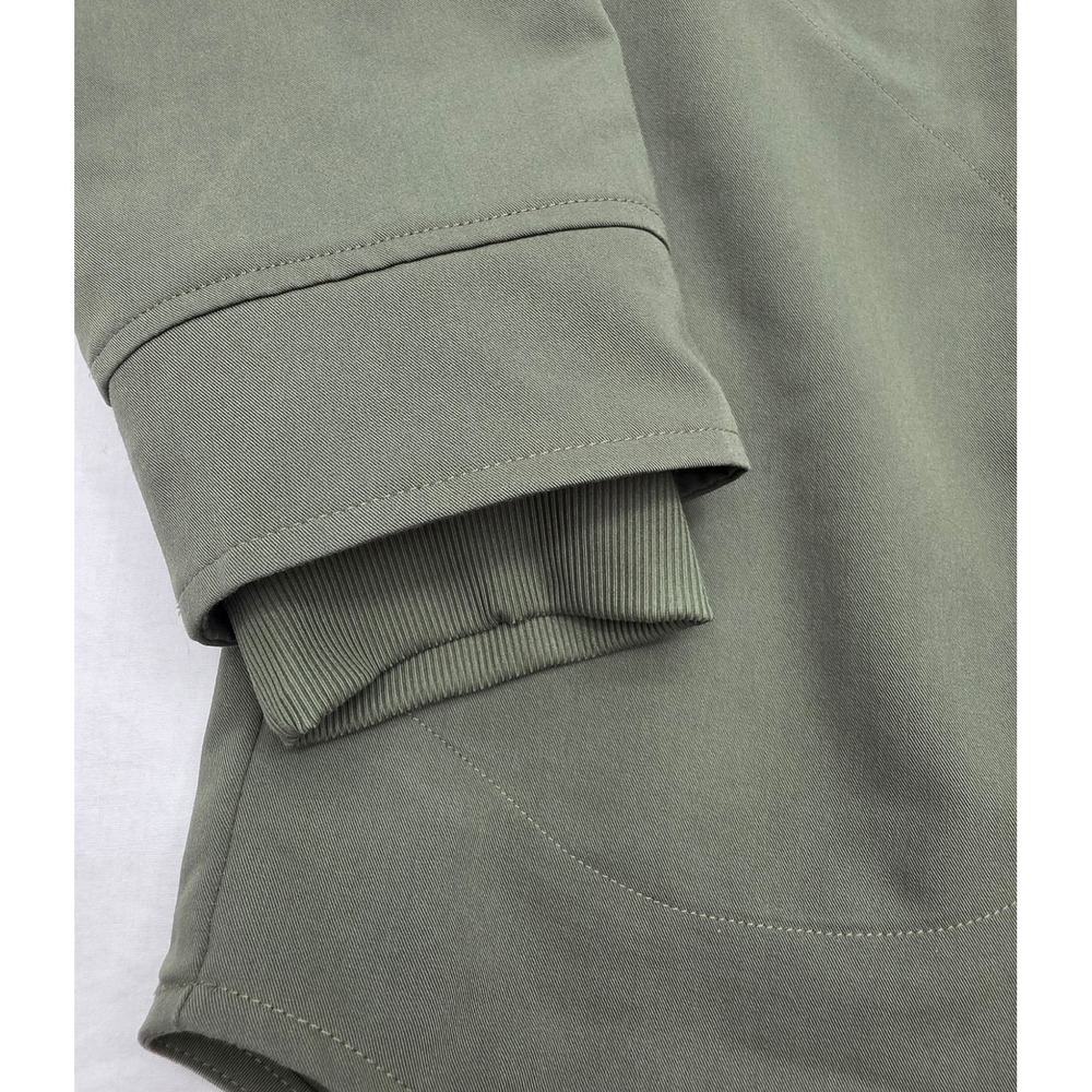 Figs Technical Collection Olive Green V-Neck Long Sleeve Scrub Top XL - Picture 2 of 10